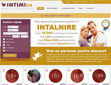 Tablet Screenshot of intimi.ro